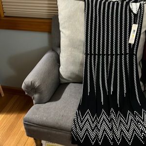 Eliza j black and white dress